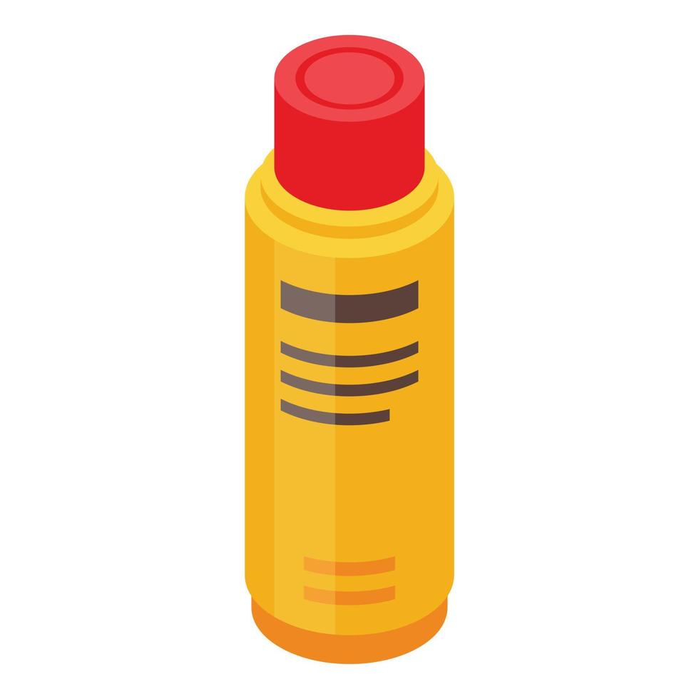 icono de spray de ropa suavizante, estilo isométrico vector