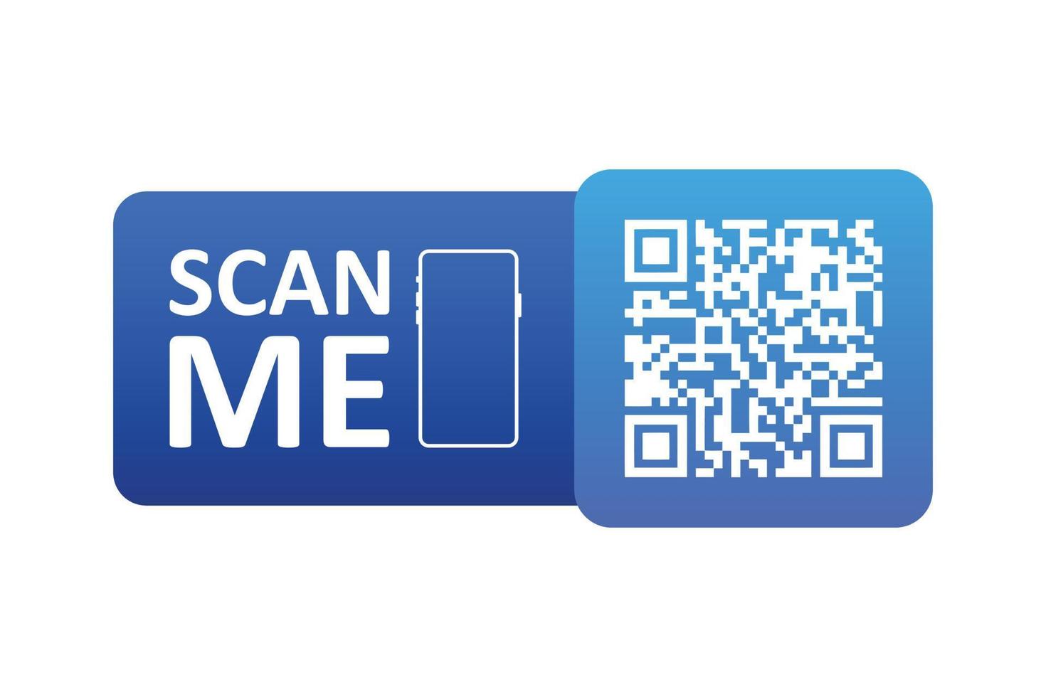 QR code scan icon in flat style. Barcode vector illustration on isolated background. Scanner reader sign business concept.