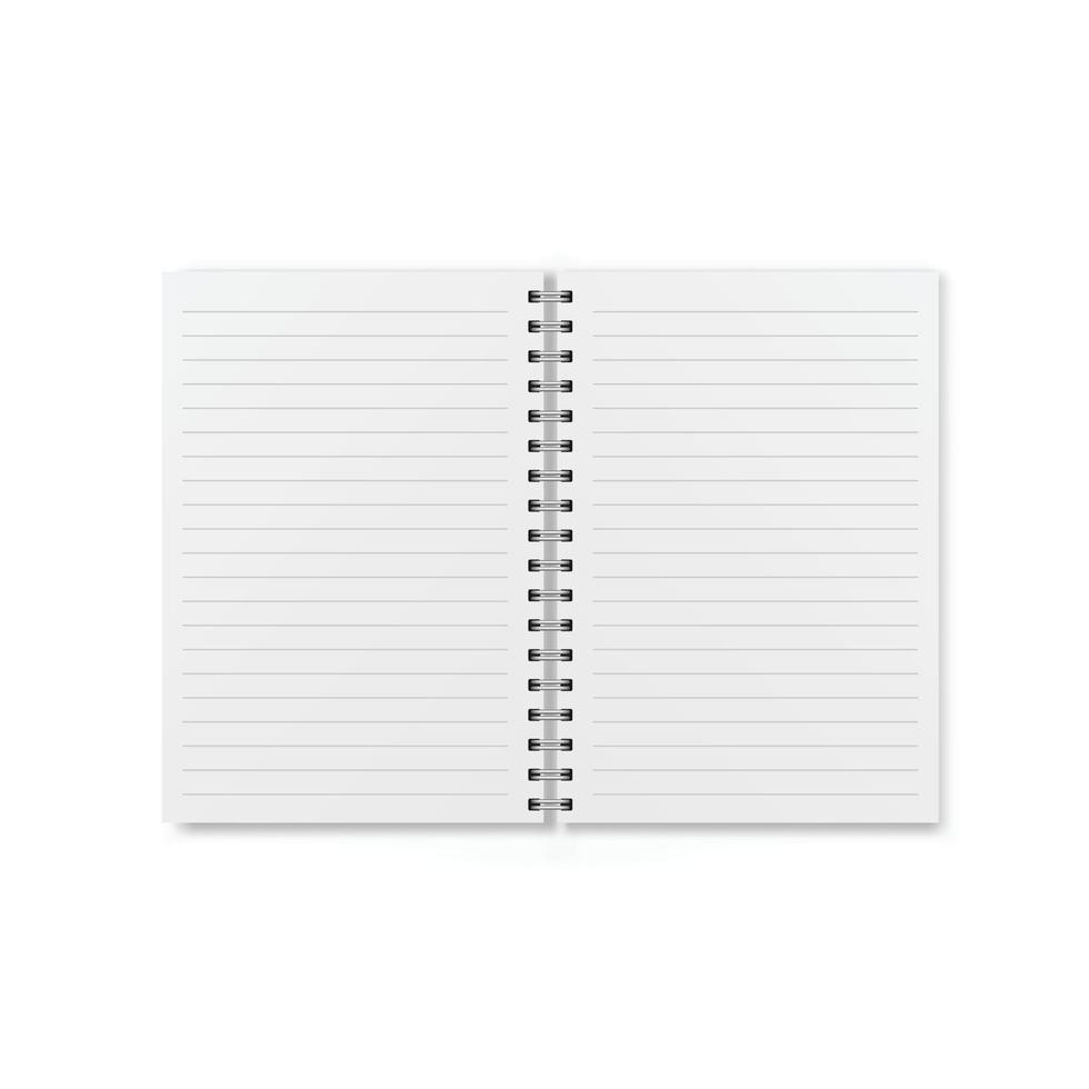 Notebook icon in flat style. Paper sheet vector illustration on isolated background. Page sign business concept.