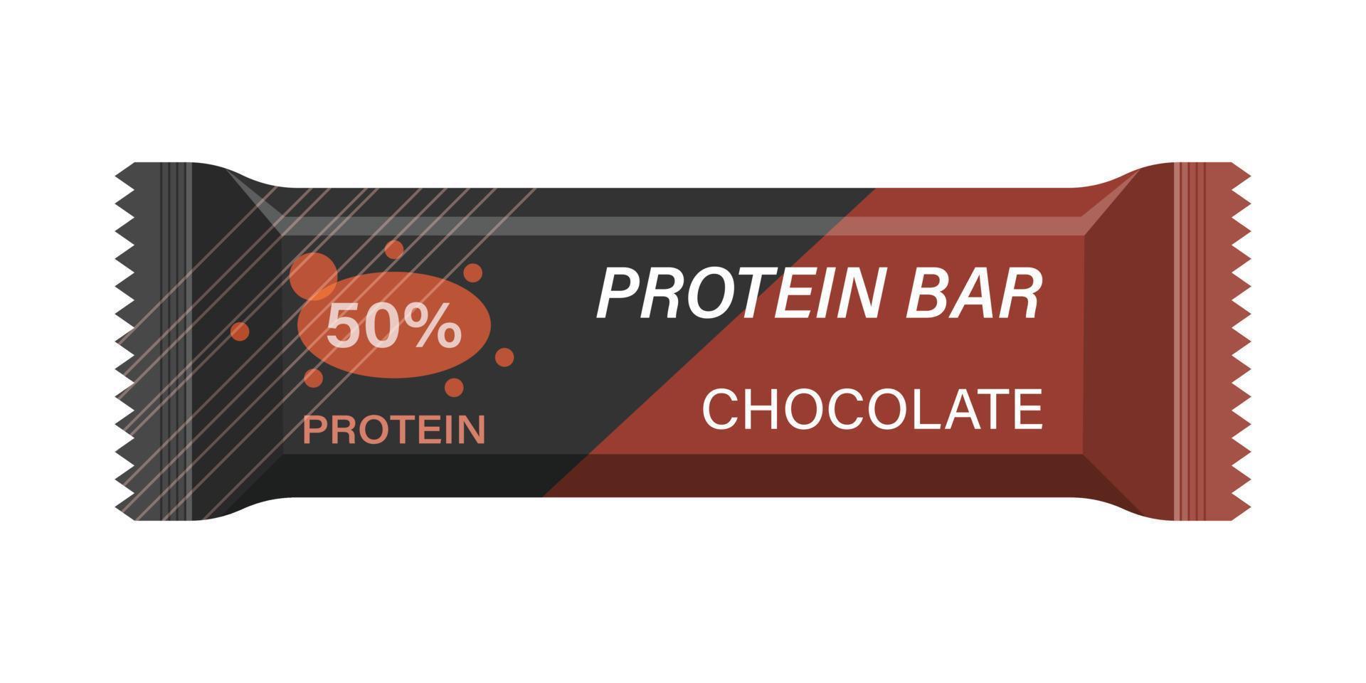 Protein bar icon in flat style. Fitness dessert vector illustration on isolated background. Energy nutrient sign business concept.