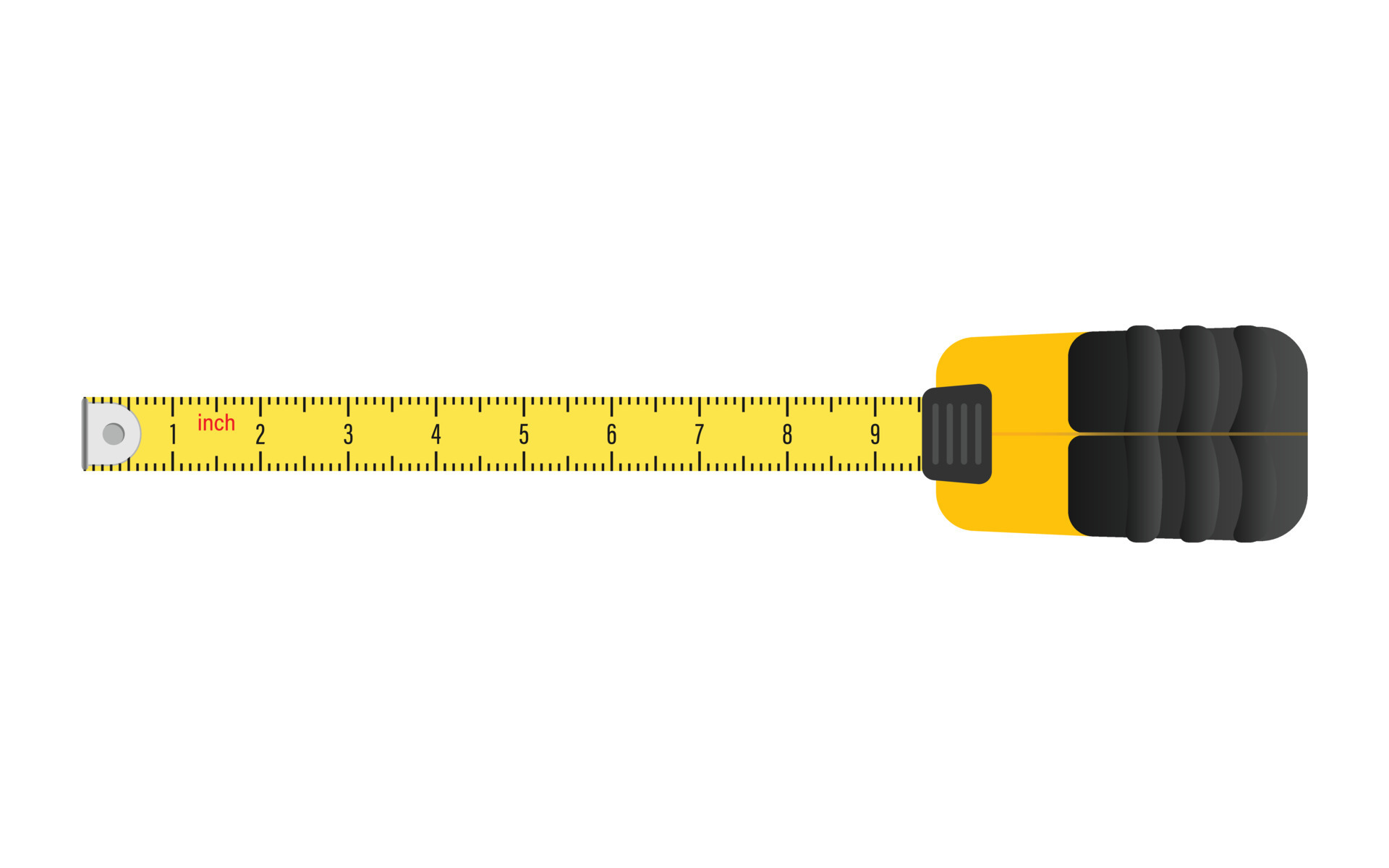 Measuring tape icon in flat style. Measure equipment vector