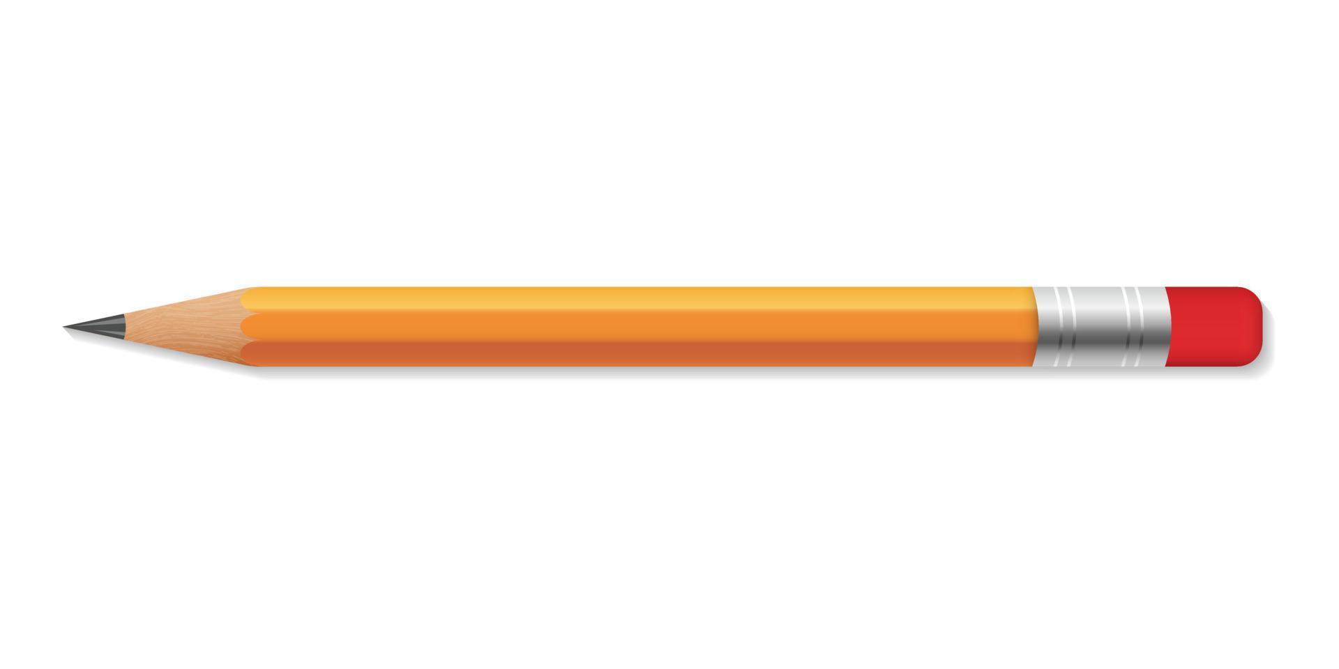 Pencil icon in flat style. Education equipment vector illustration on isolated background. Drawing tool sign business concept.
