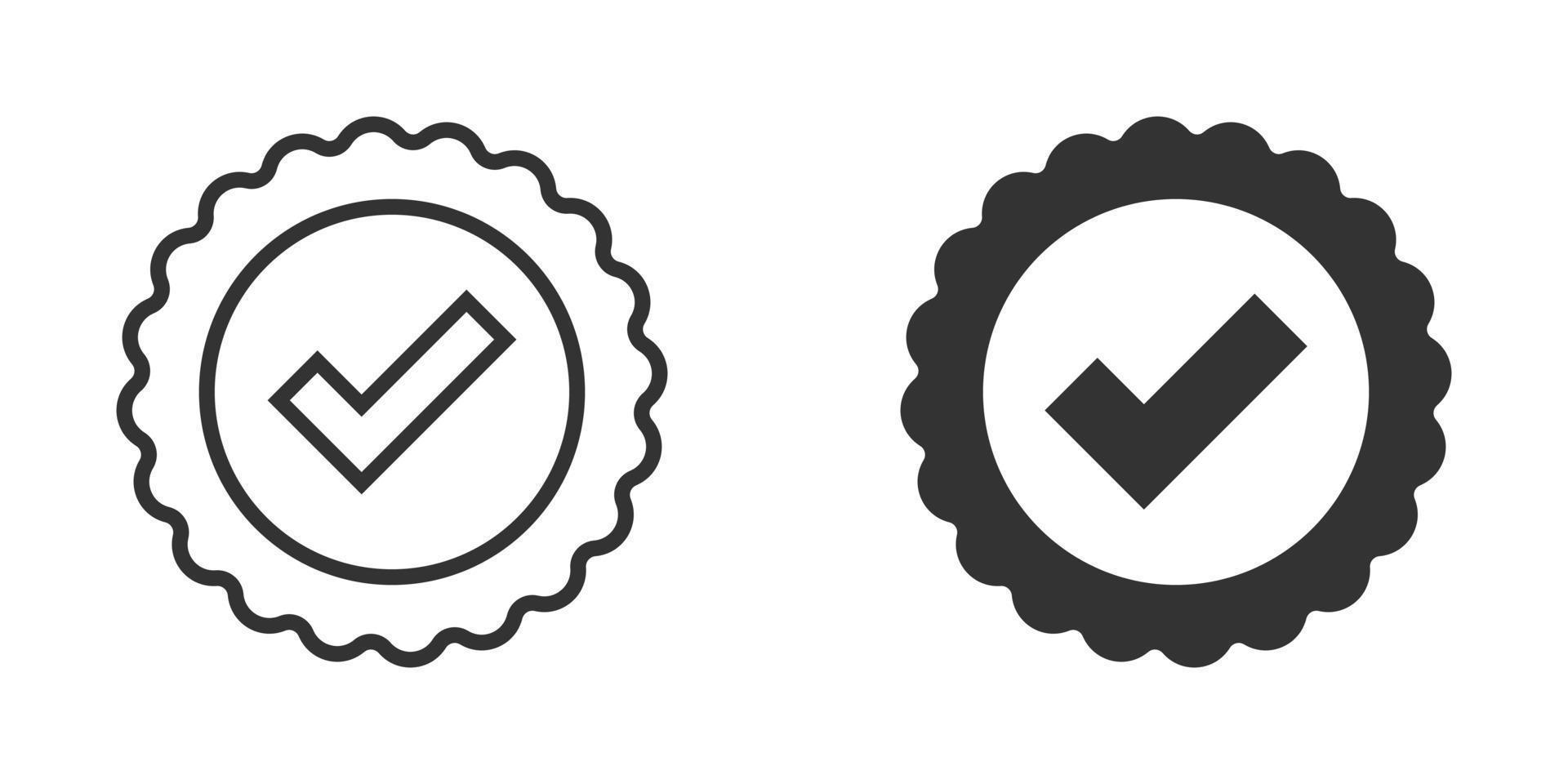 Winner icon in flat style. Rosette award vector illustration on white isolated background. Medal business concept.