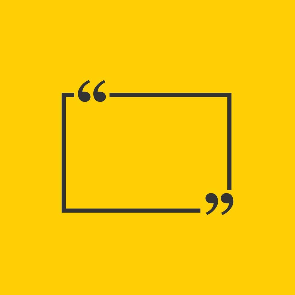 Quote bubbles in flat style. Dialog banner vector illustration on isolated background. Quotation message sign business concept.