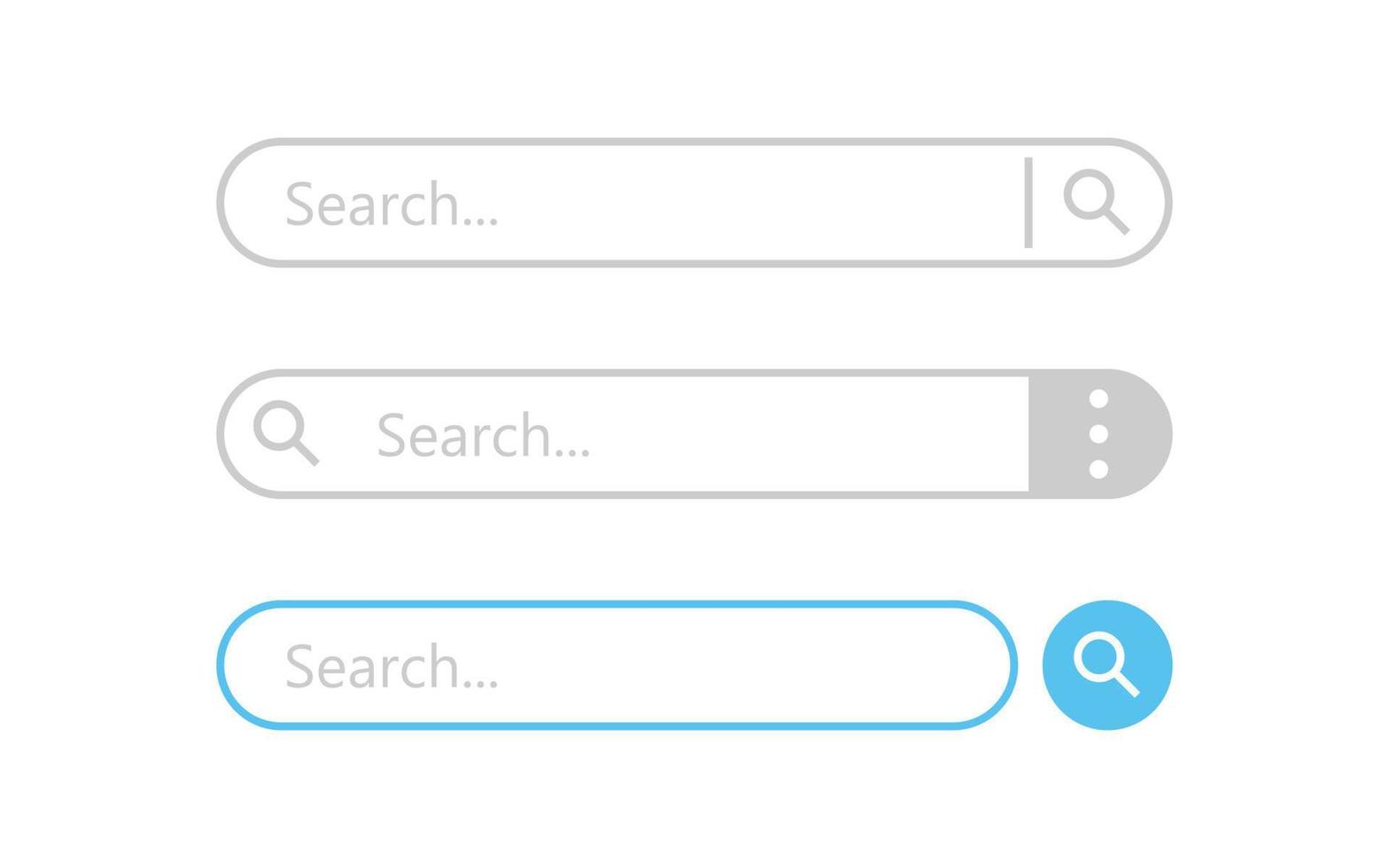 Search bar in flat style. Website address vector illustration on isolated background. Internet link sign business concept.