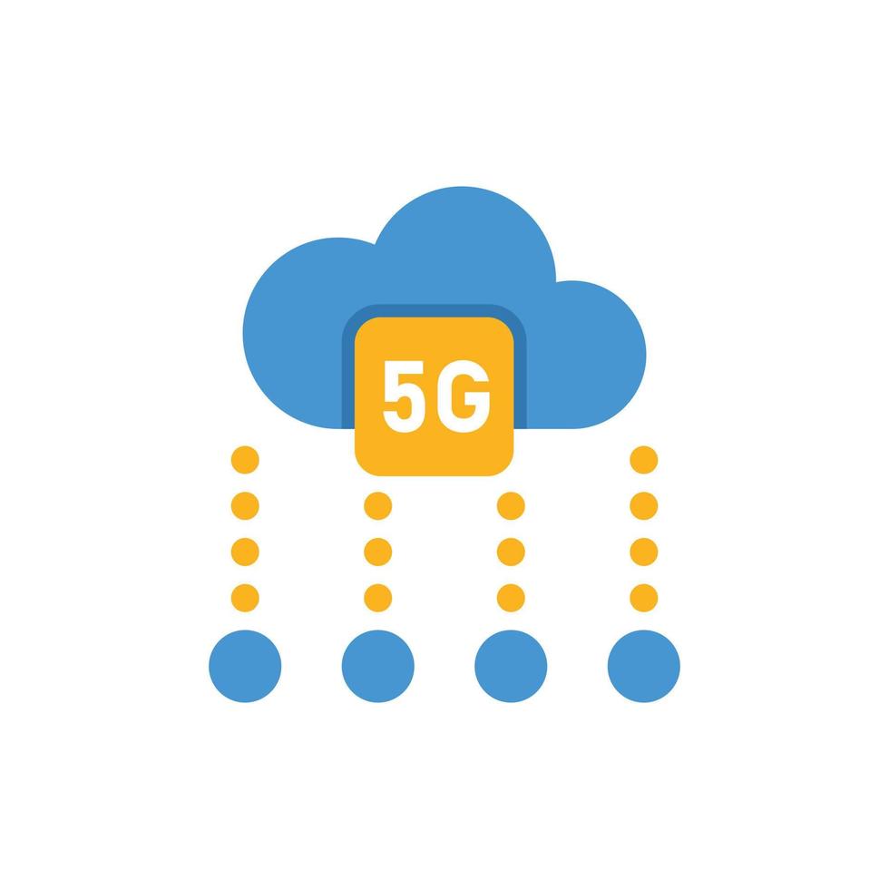 5G wireless internet wifi connection in flat style. Global network vector illustration on isolated background. Hotspot sign business concept.