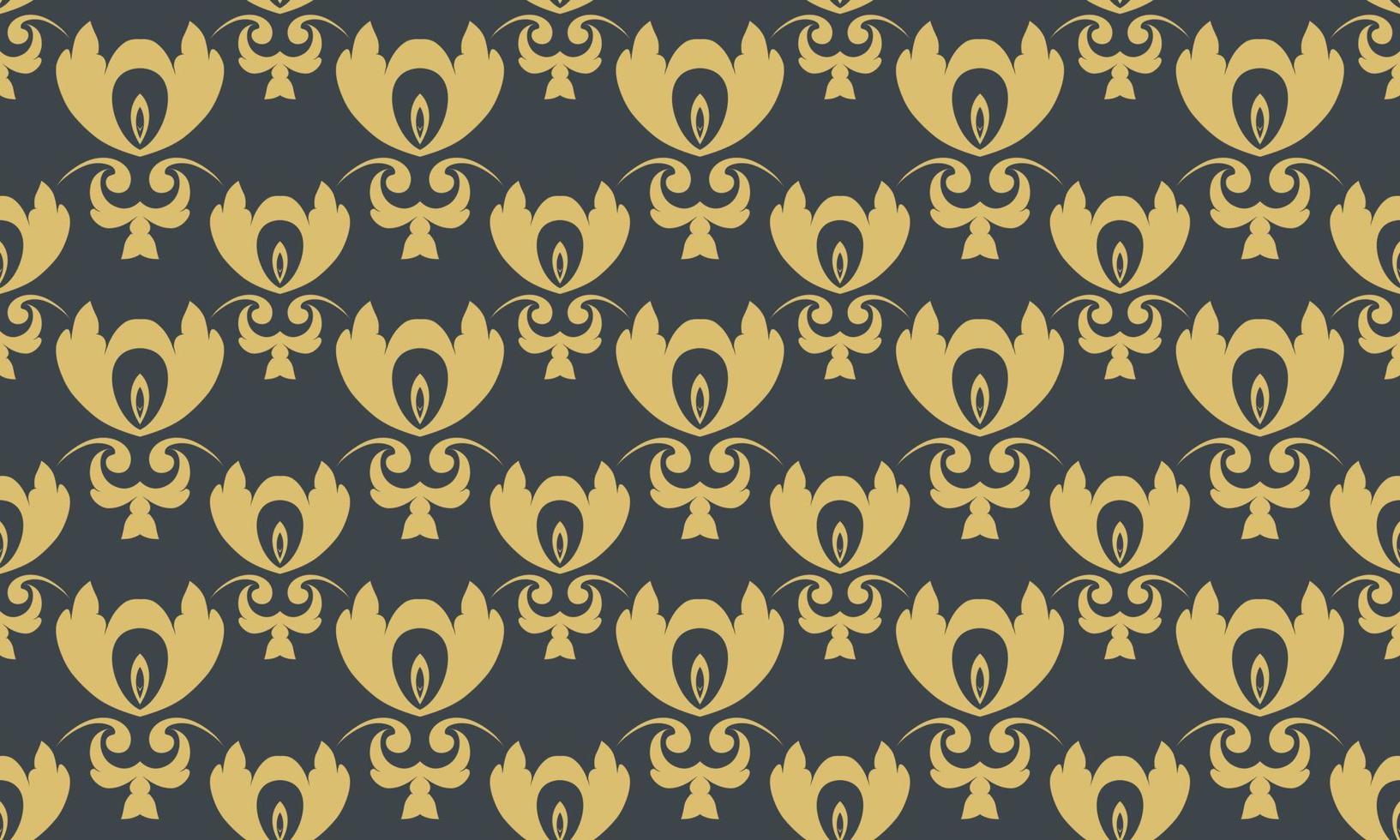 Damask Fleur de Lis seamless pattern vector seamless background wallpaper Fleur de Lis pattern Scandinavian batik Digital texture Design for print printable fabric saree border.