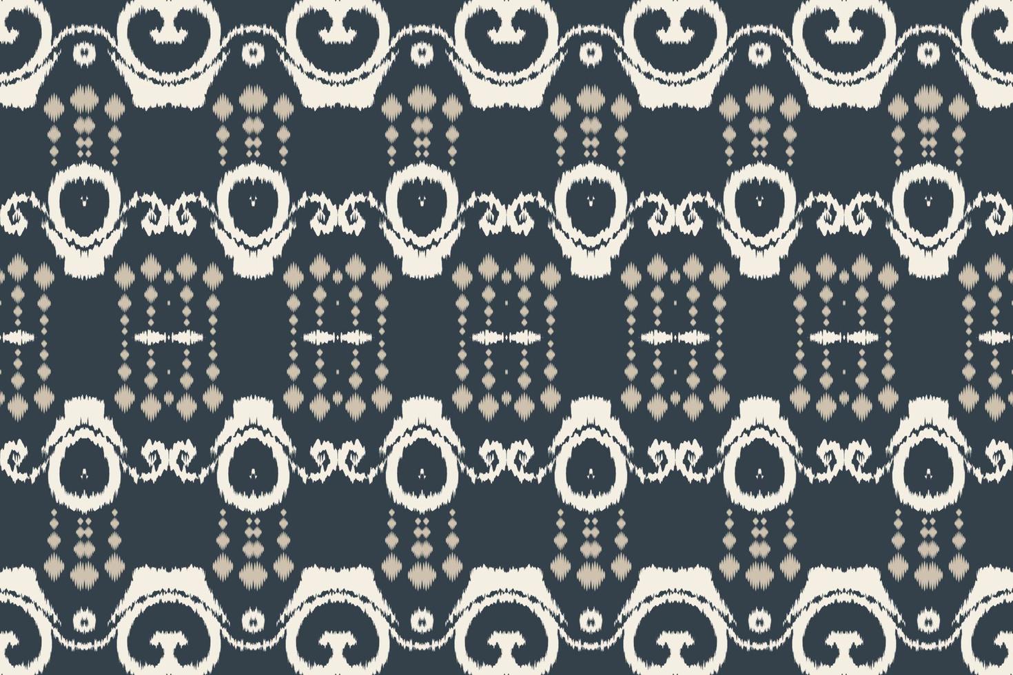 étnico ikat chevron batik textil de patrones sin fisuras diseño vectorial digital para imprimir saree kurti borneo borde de tela símbolos de pincel muestras de algodón vector