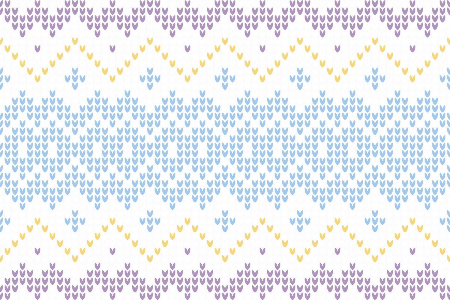 Vector illustration knitted pattern The pattern is crocheted from bright multi-colored acrylic yarn. African motives.