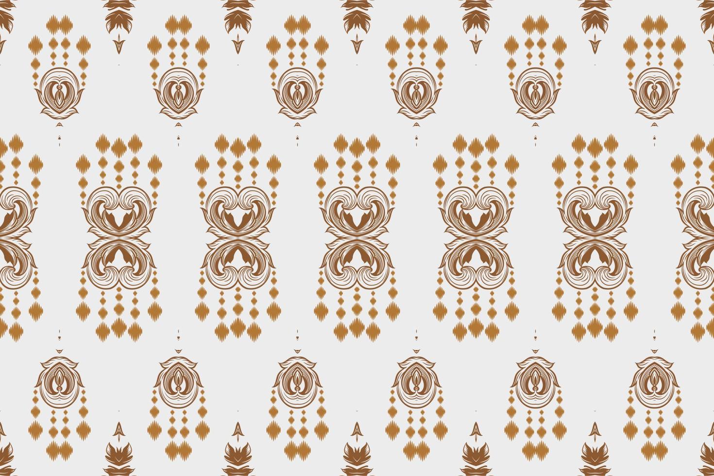 Ikat border tribal African Seamless Pattern. Ethnic Geometric Batik Ikkat Digital vector textile Design for Prints Fabric saree Mughal brush symbol Swaths texture Kurti Kurtis Kurtas