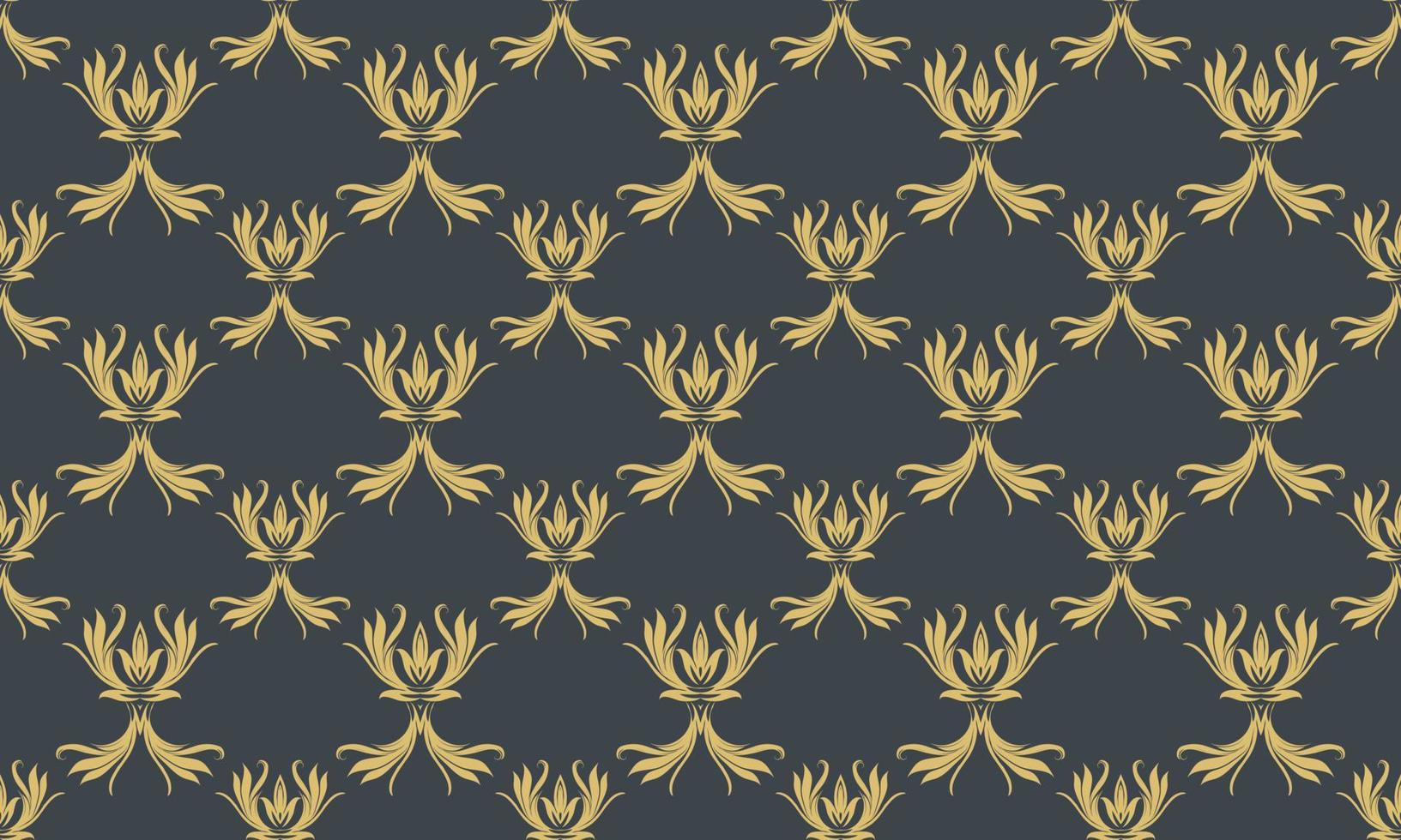 Damask Fleur de Lis seamless pattern vector background wallpaper Fleur de Lis pattern Scandinavian batik Digital texture Design for print printable fabric saree border.