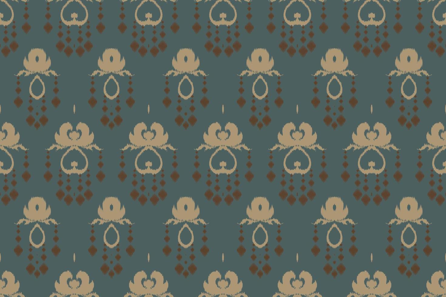 Ikkat or ikat fabric batik textile seamless pattern digital vector design for Print saree Kurti Borneo Fabric border brush symbols swatches designer