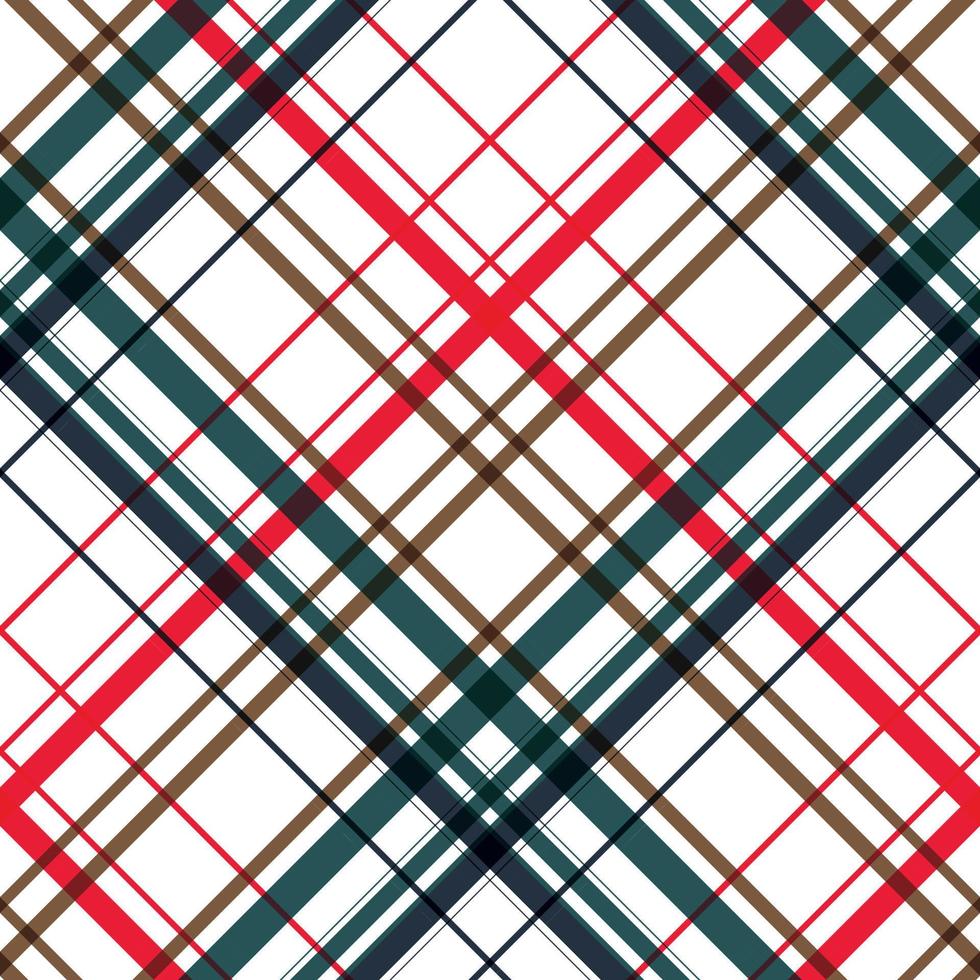 check pattern design textile is a patterned cloth consisting of criss-crossed, horizontal and vertical bands in multiple colours. Tartans are regarded as a cultural icon of Scotland. vector