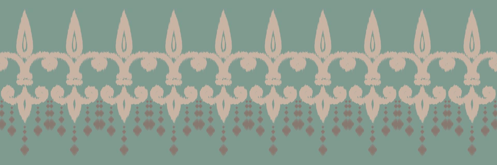 Ethnic ikat vector batik textile seamless pattern digital vector design for Print saree Kurti Borneo Fabric border brush symbols swatches party wear