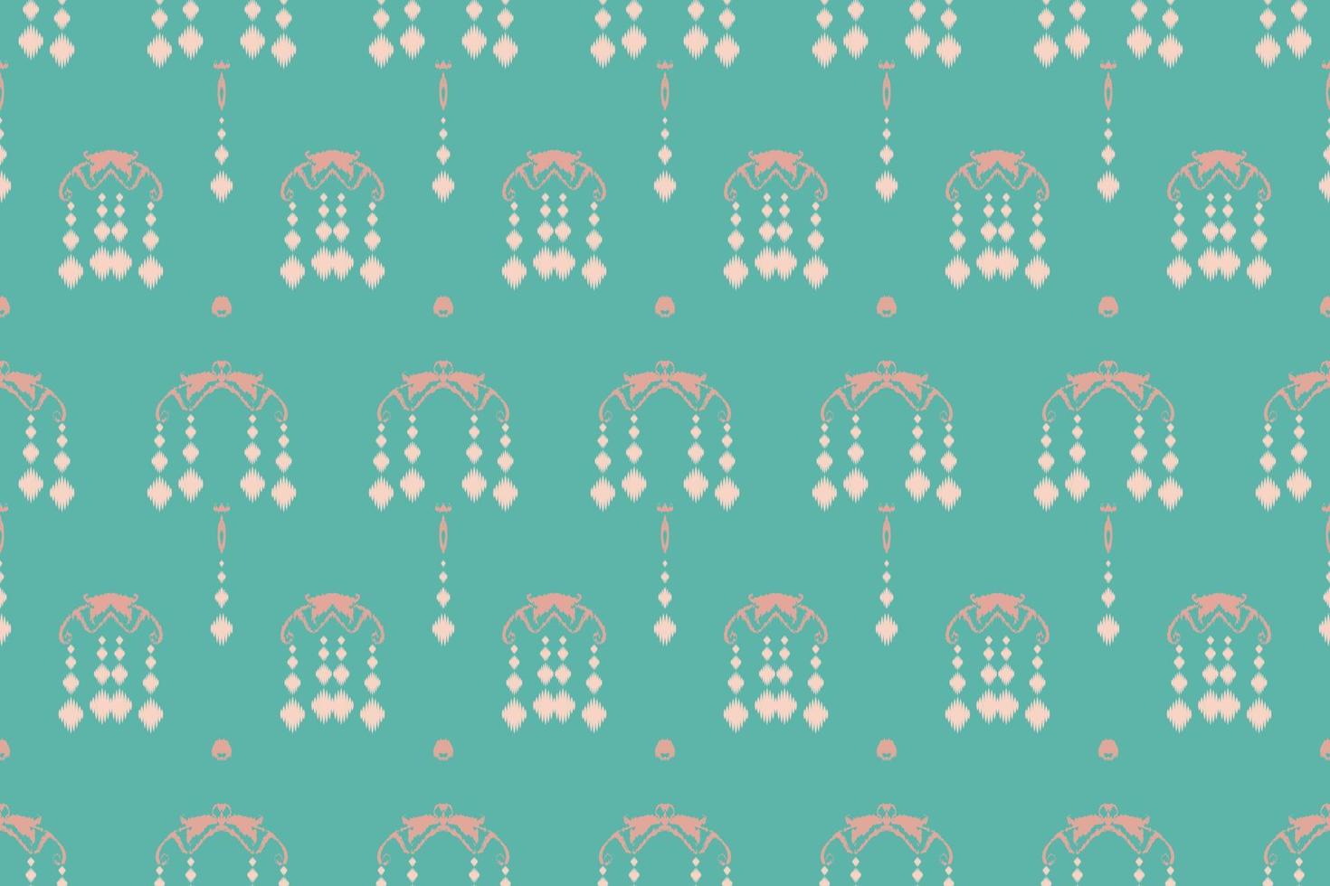 Ikkat or ikat flowers batik textile seamless pattern digital vector design for Print saree Kurti Borneo Fabric border brush symbols swatches designer