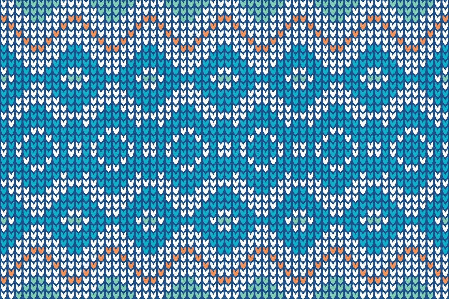 Vector illustration crochet pattern knitted fabric as background.