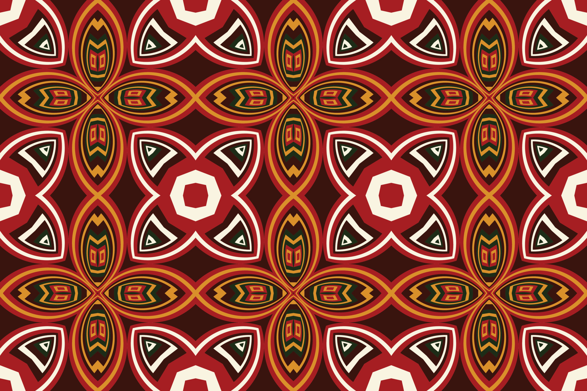 African traditional kente cloth Vector Seamless Pattern Traditional