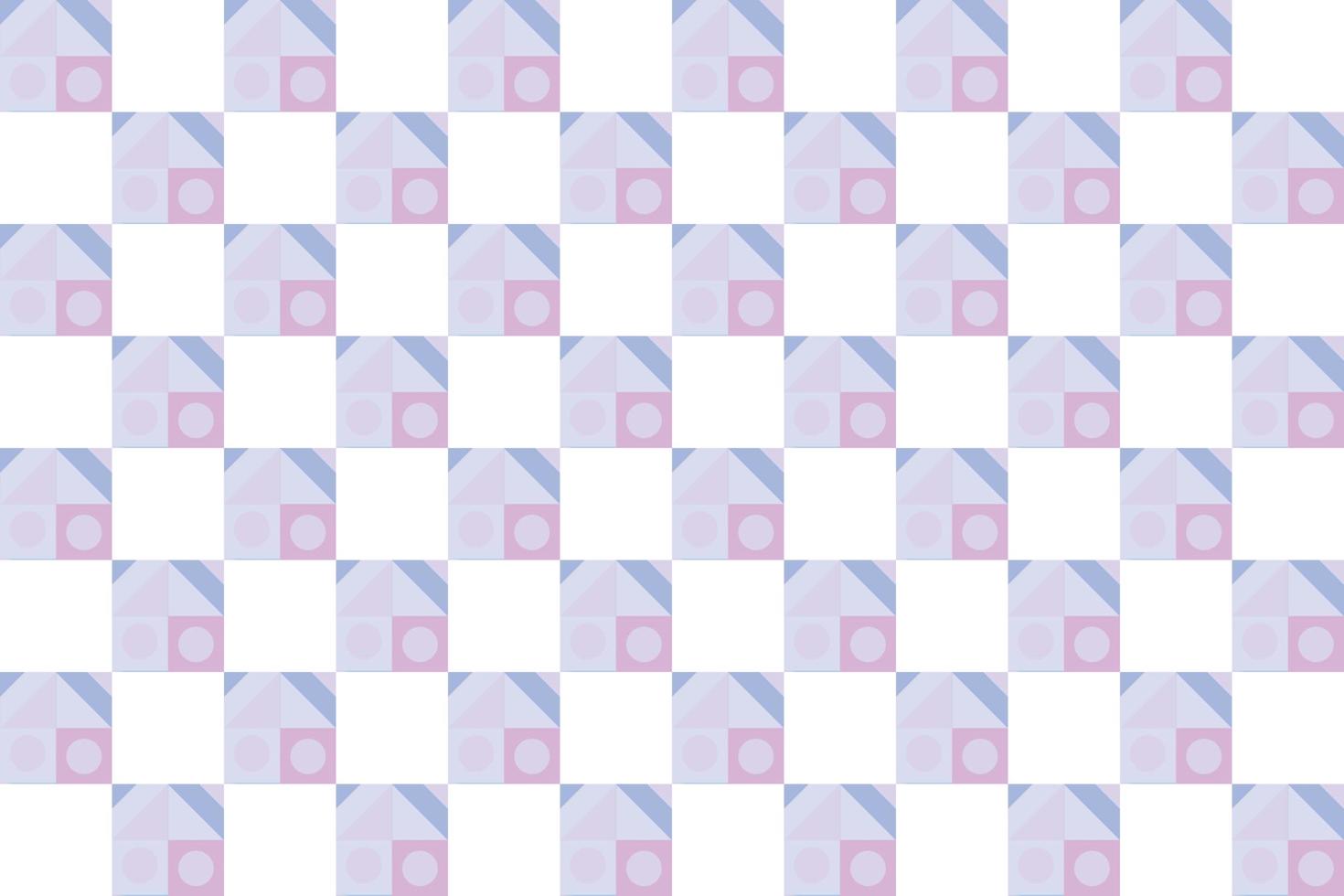 Checkered pattern background is surrounded on all four sides by a checker of a different colour. vector