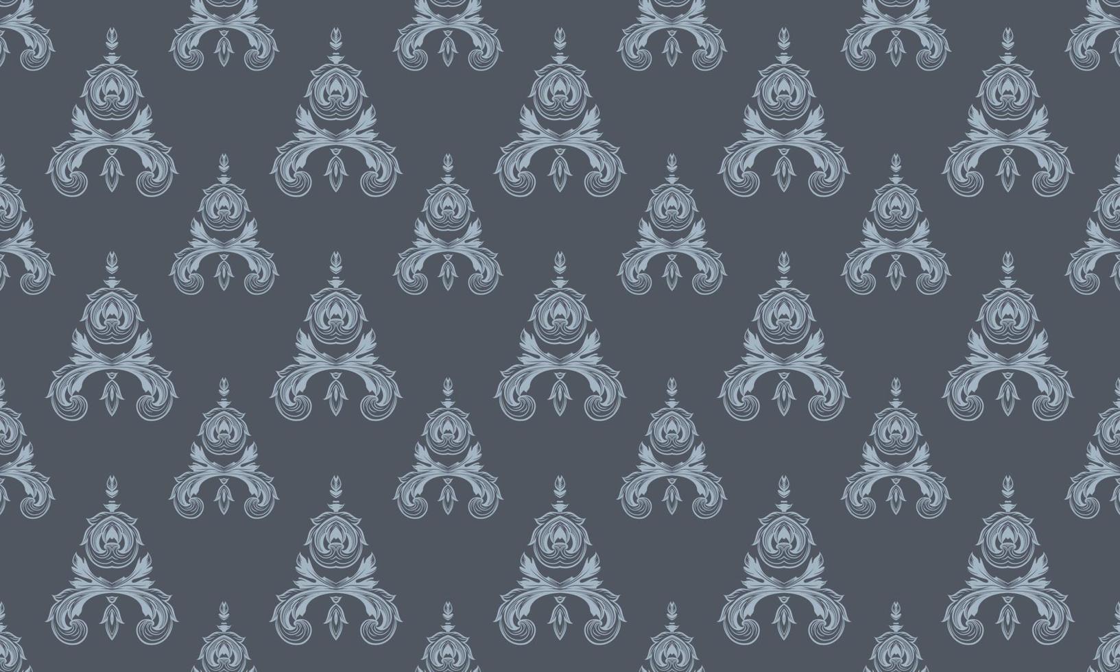 Damask Fleur de Lis seamless pattern vector seamless background wallpaper Fleur de Lis pattern Digital texture Design for print printable fabric saree border.