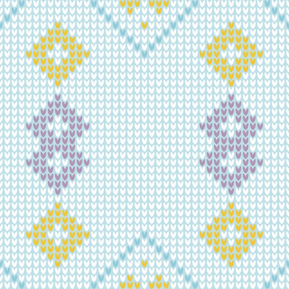 Very Beautiful mosaic knitting patterns which yarn is manipulated to create a textile or fabric. It is used to create many types of garments. Often used for shrugs shrugs Vest Hat Cape vector