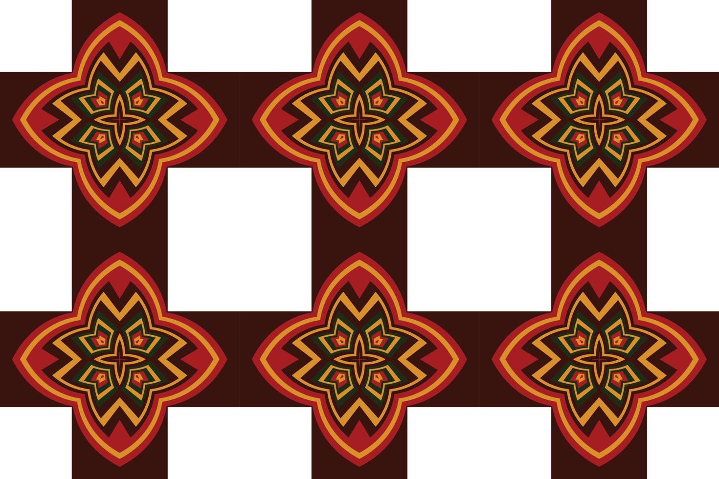vestido de tela kente africana patrón tribal sin costuras diseño oriental étnico tradicional para el fondo. bordado popular, indio, escandinavo, gitano, mexicano, alfombra africana, papel tapiz. vector