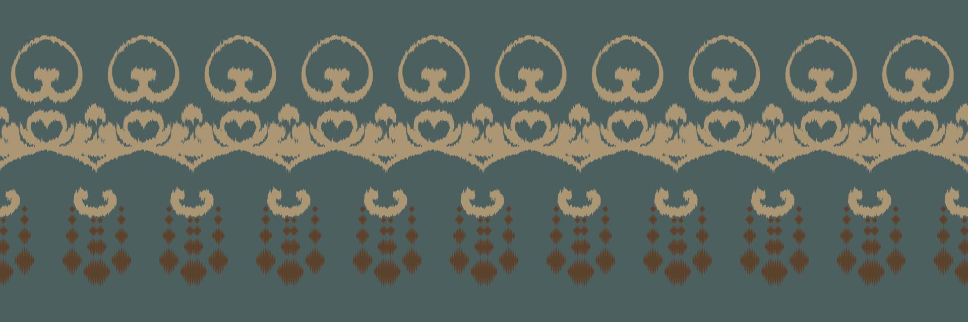 Ethnic ikat stripes batik textile seamless pattern digital vector design for Print saree Kurti Borneo Fabric border brush symbols swatches designer