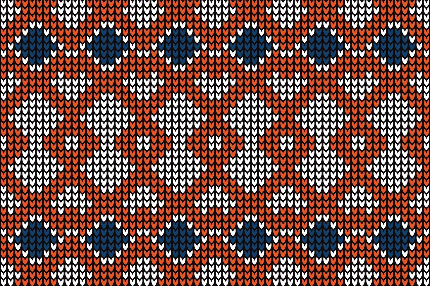 knitting pattern knitted fabric as background. vector