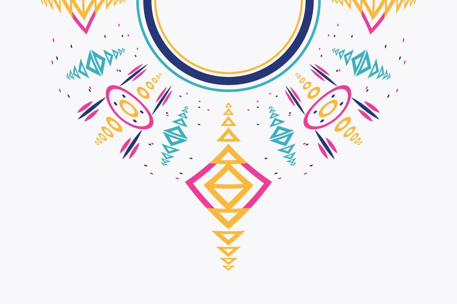 diseño de cuello kurti moderno motivo vectorial patrones de bordado palestino simple impresión digital y textil en tela sari vector