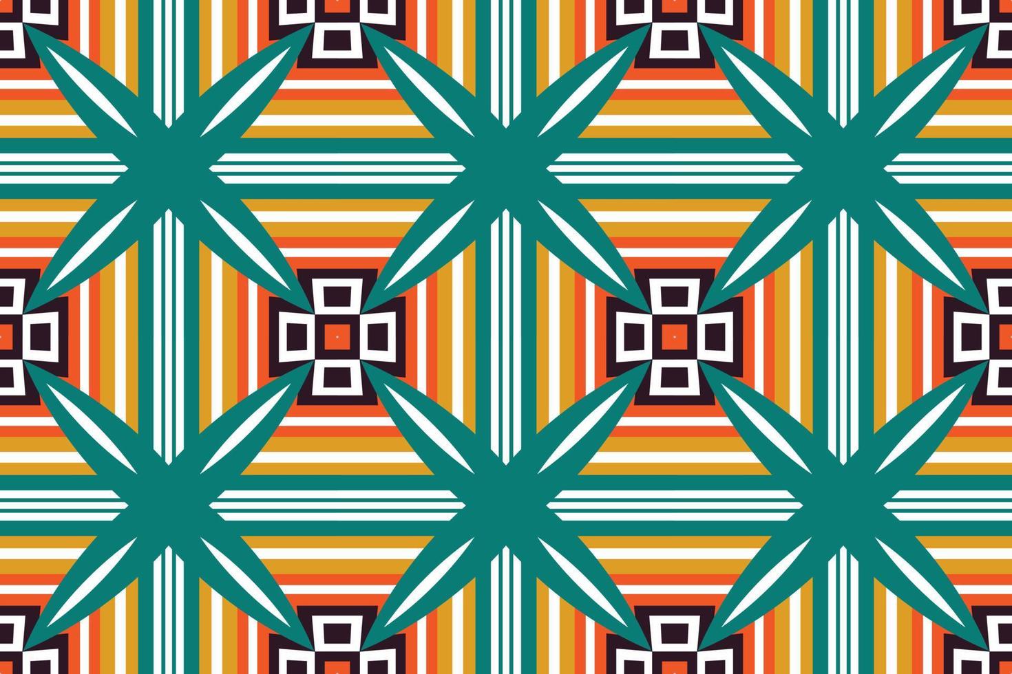 Kente Cloth African Fabric Tribal Seamless Pattern Kente Digital Paper African Kente Cloth Woven Fabric Print vector