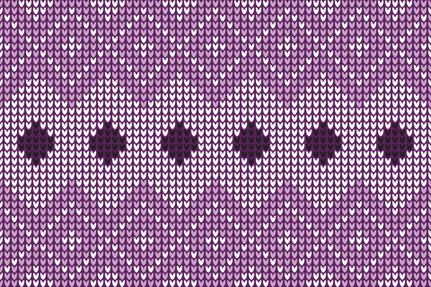 Very Beautiful mosaic knitting patterns which yarn is manipulated to create a textile or fabric. It is used to create many types of garments. Often used for Scarf afghans Ravelry Lace vector