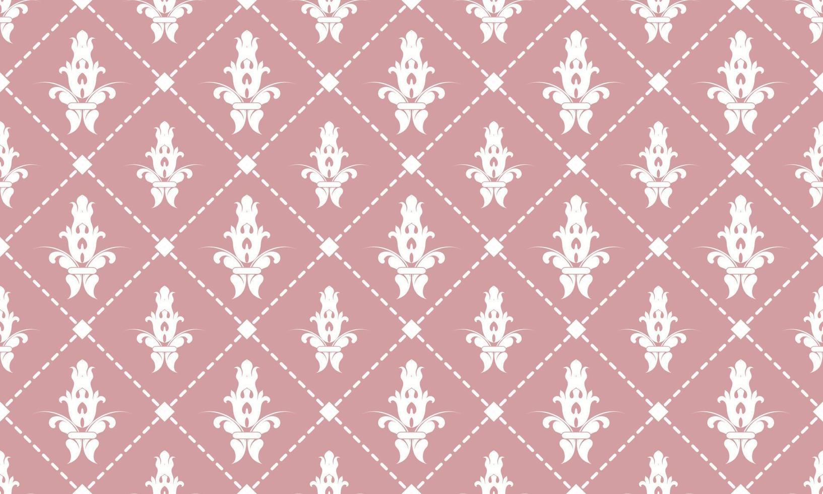 Damask Fleur de Lis pattern sheets vector seamless background wallpaper Fleur de Lis pattern Digital texture Design for print printable fabric saree border.