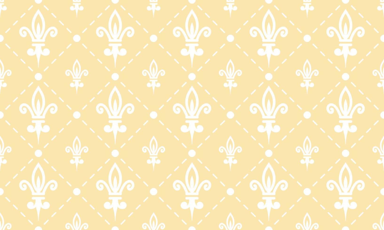 Damask Fleur de Lis pattern meaning vector seamless background wallpaper Fleur de Lis pattern African Digital texture Design for print printable fabric saree border.
