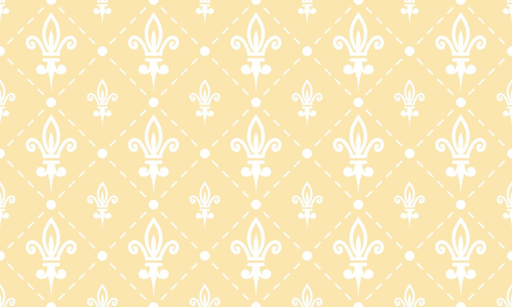 patrón de flor de lis de damasco que significa vector papel tapiz de fondo transparente patrón de flor de lis diseño de textura digital africana para imprimir borde de sari de tela imprimible.