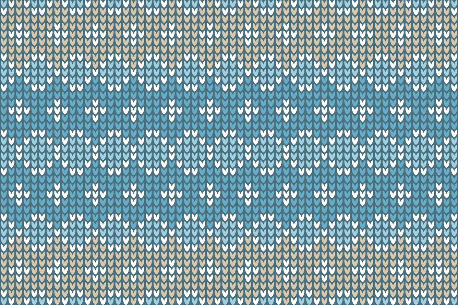 knitted pattern illustration of knitting seamless background. vector