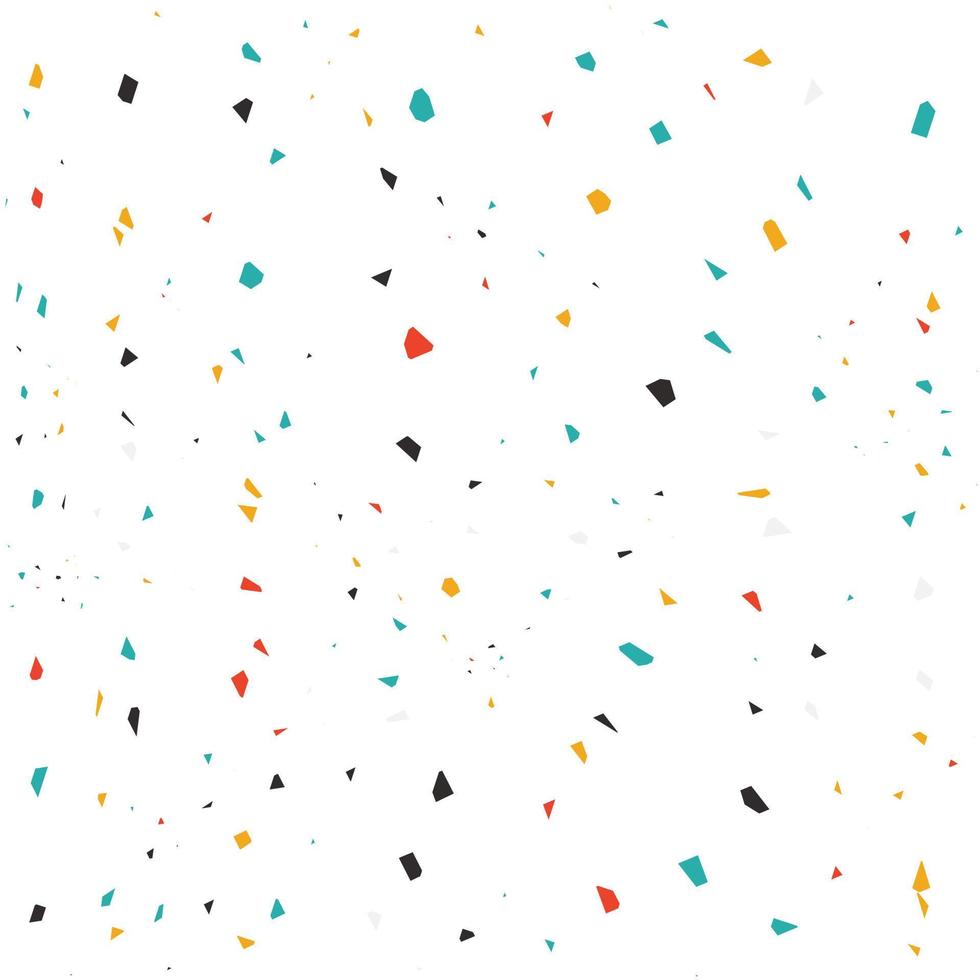 terrazzo pattern illustrator Granite Terrazzo Tile Wallpaper. Blue and White Ceramic Card. vector