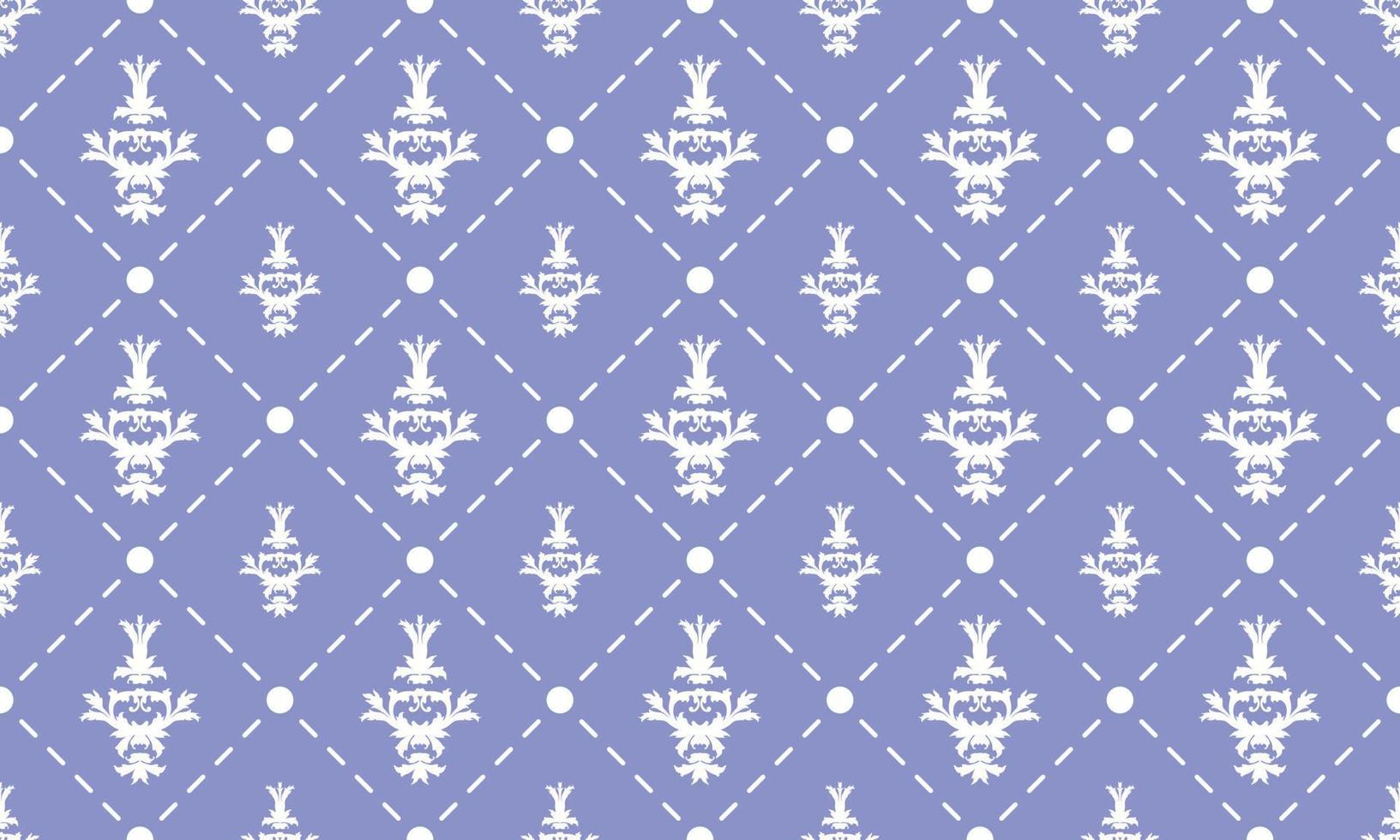 Damask Fleur de Lis pattern meaning vector seamless background