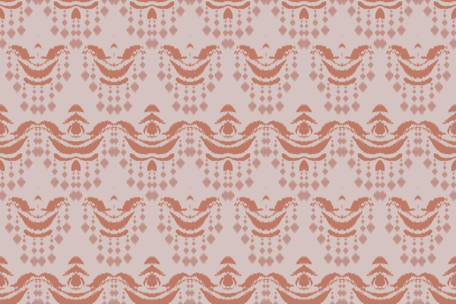 motivo ikat triángulo batik textil patrón sin costuras diseño vectorial digital para imprimir saree kurti borde de tela símbolos de pincel muestras ropa de fiesta vector