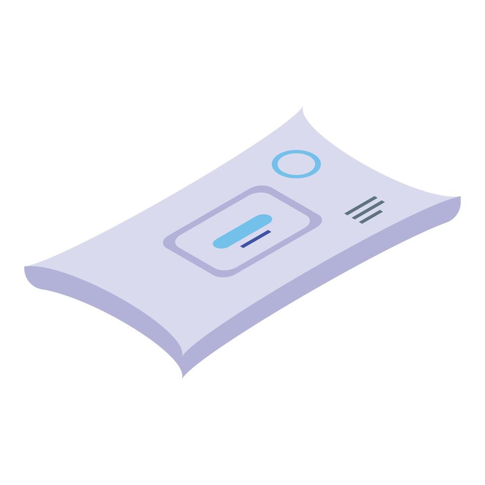 Wet wipes icon, isometric style vector