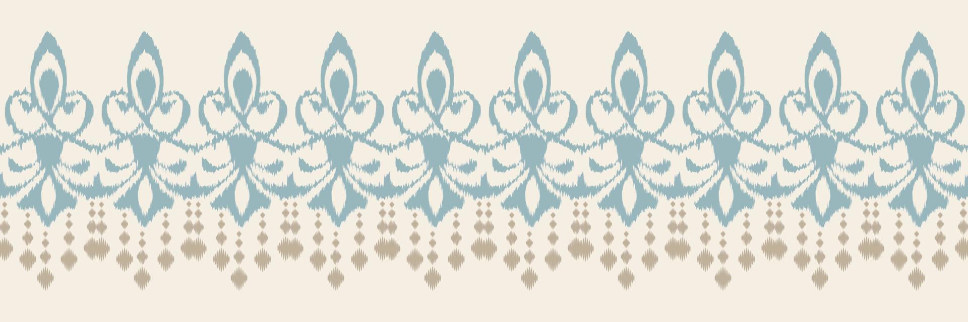 patrón sin costuras de chevron tribal de borde ikat. étnico geométrico batik ikkat vector digital diseño textil para estampados tela sari mogol cepillo símbolo franjas textura kurti kurtis kurtas