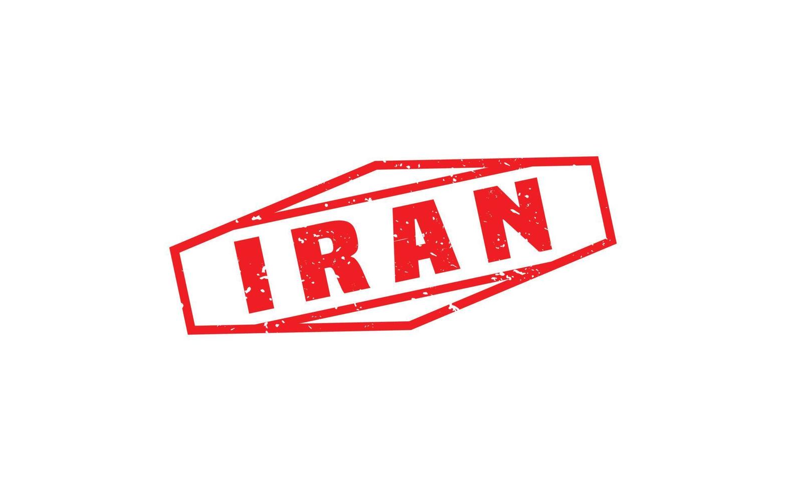 IRAN stamp rubber with grunge style on white background vector