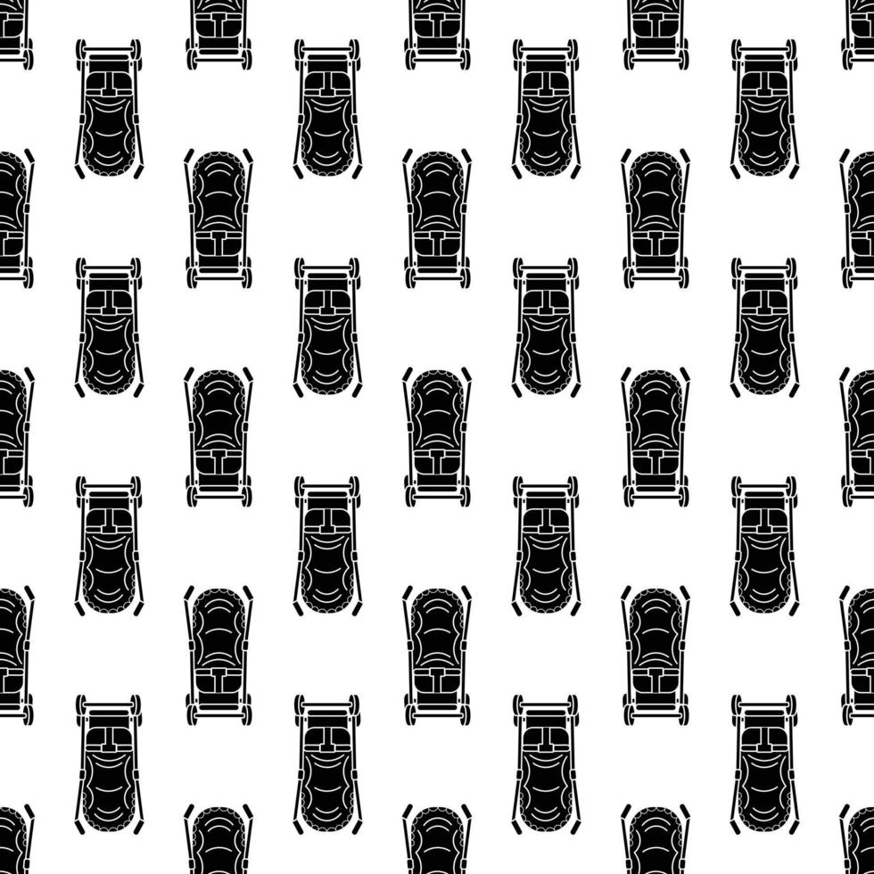 Front of pram pattern seamless vector