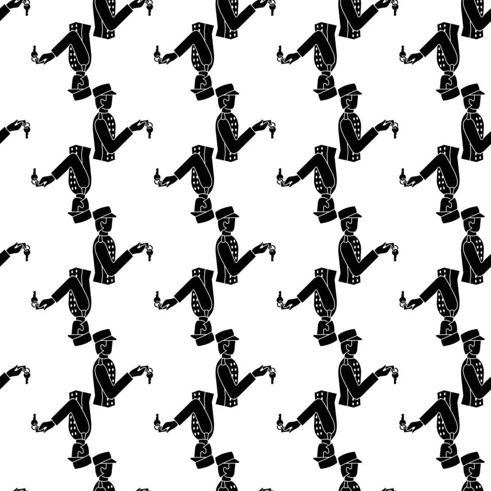 Car valet pattern seamless vector