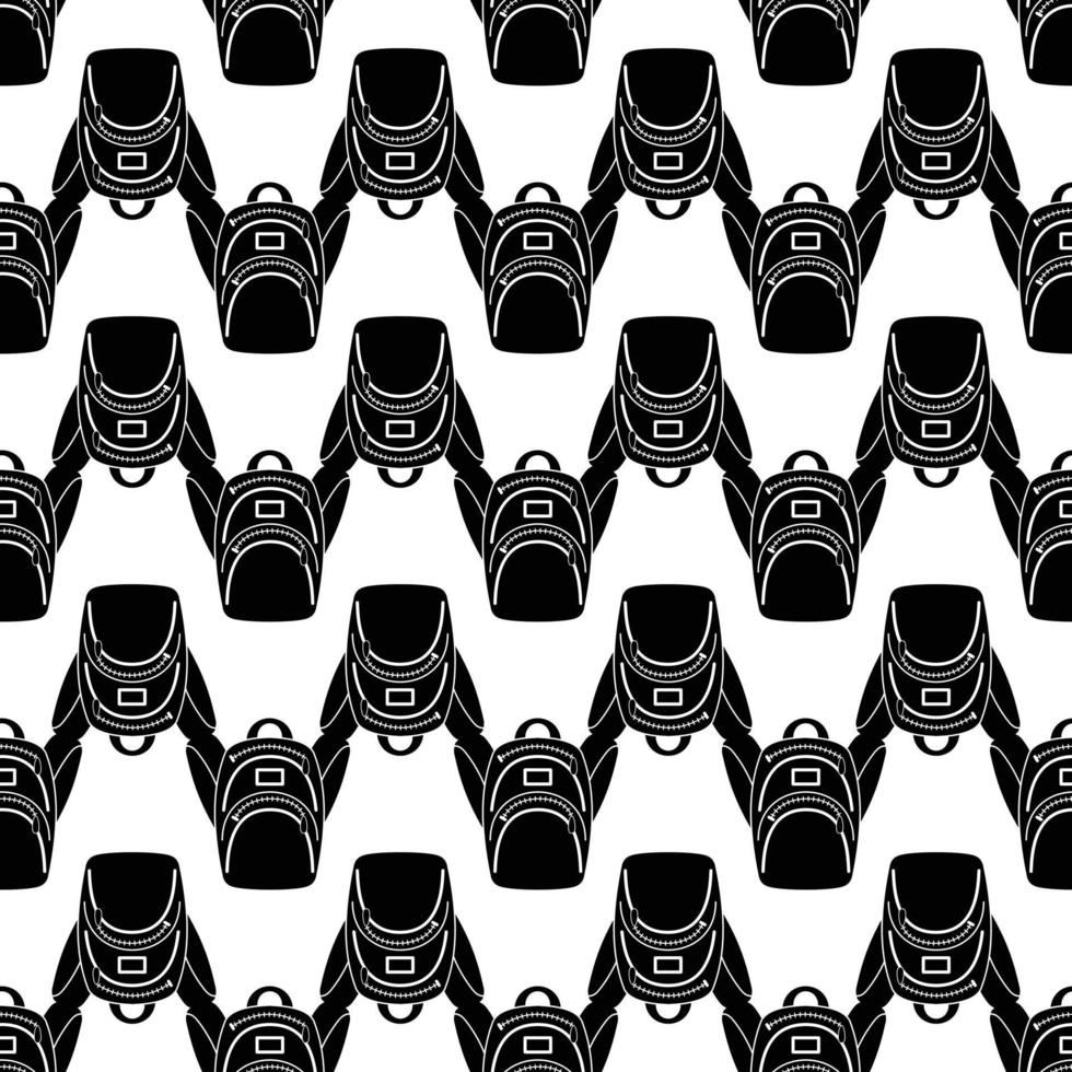 Travel backpack pattern seamless vector