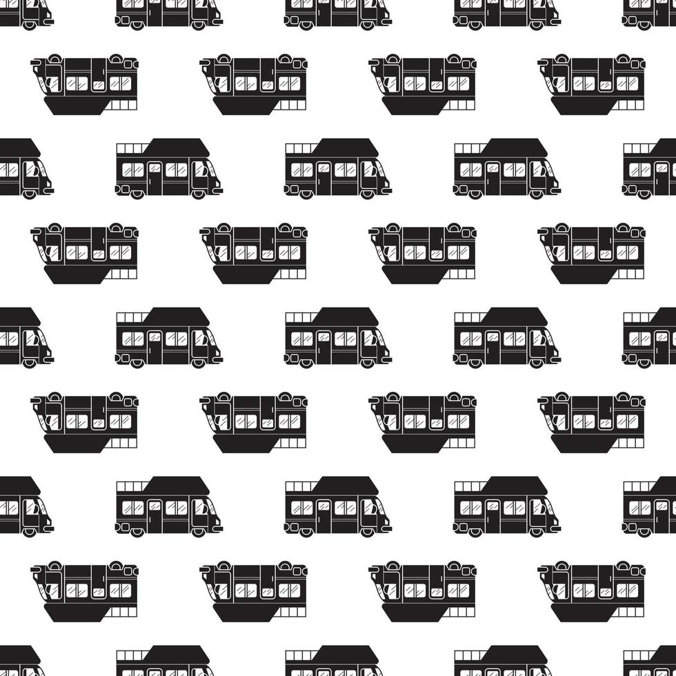 Vacation motorhome pattern seamless vector