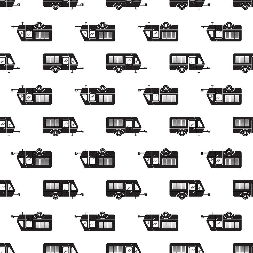 Transport motorhome pattern seamless vector