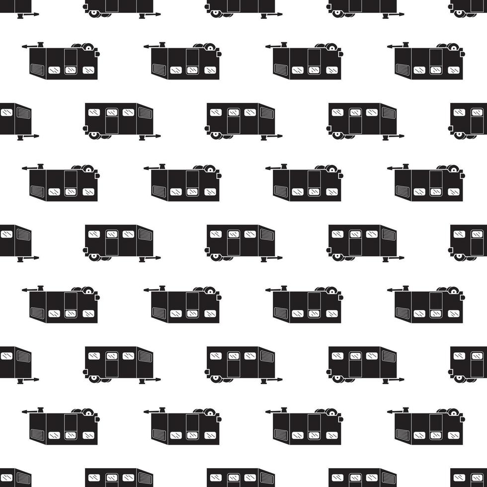 Worker motorhome pattern seamless vector