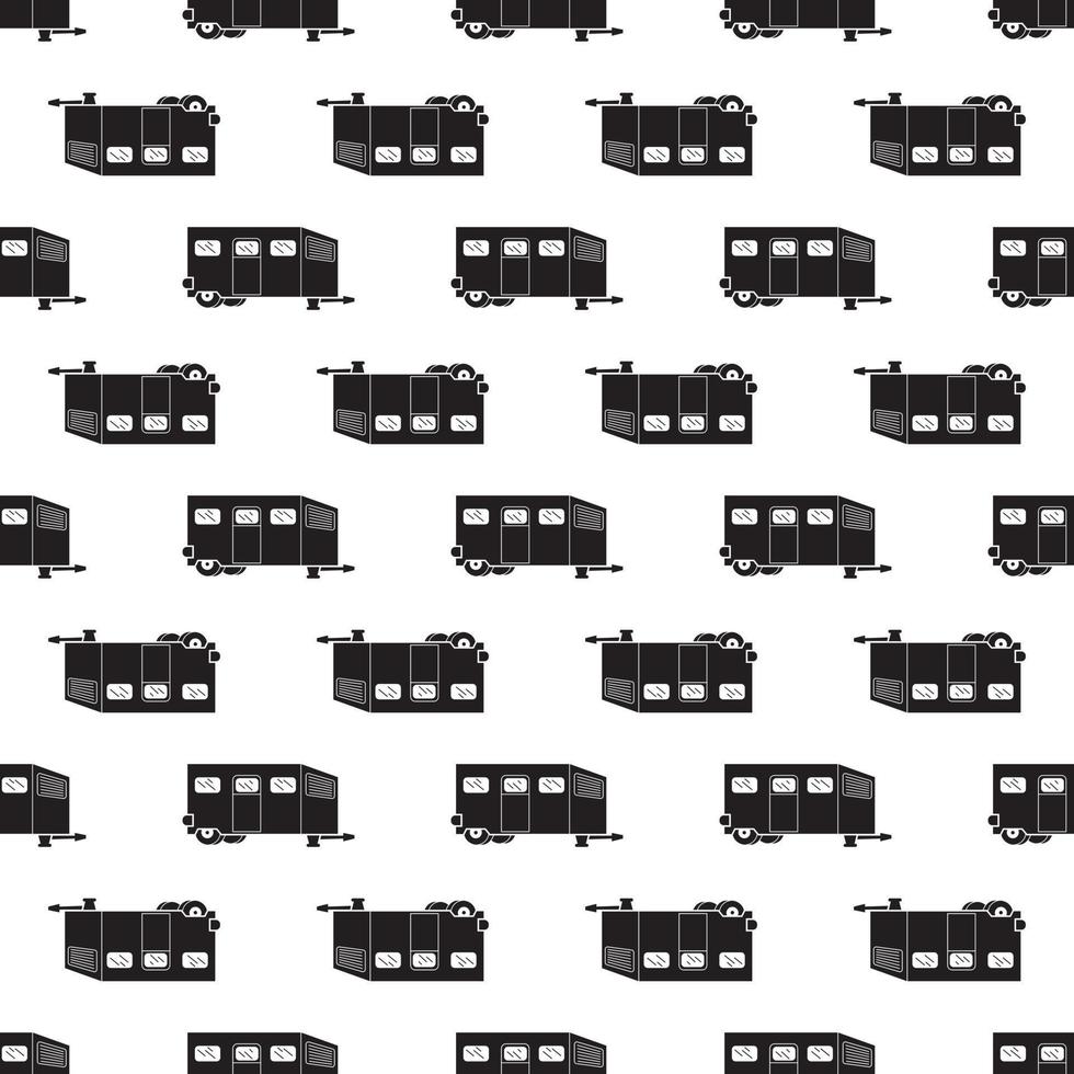 Worker motorhome pattern seamless vector