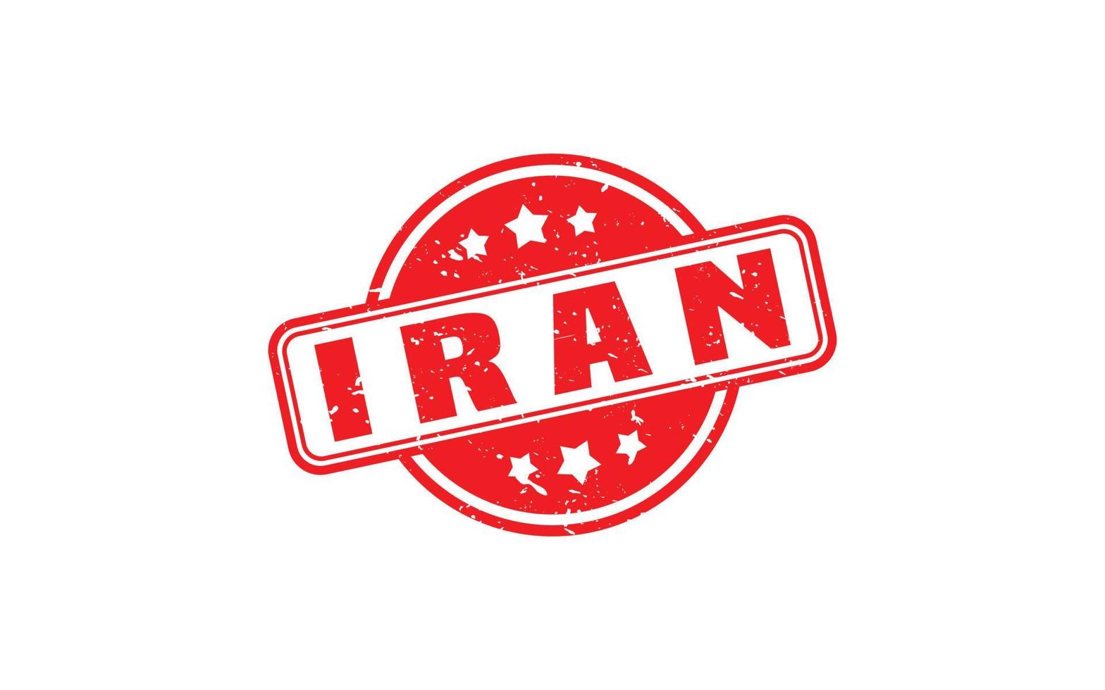 IRAN stamp rubber with grunge style on white background vector