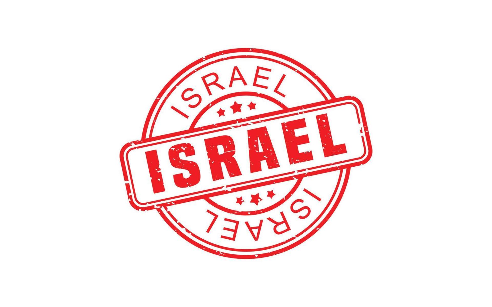 ISRAEL stamp rubber with grunge style on white background vector