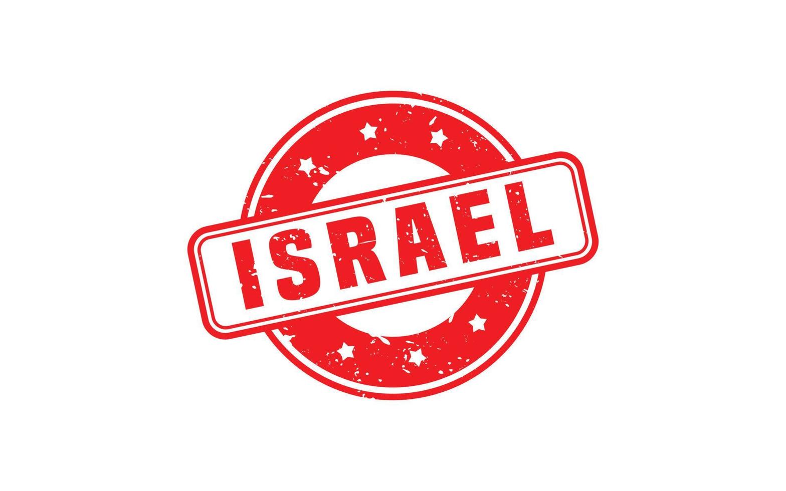 ISRAEL stamp rubber with grunge style on white background vector